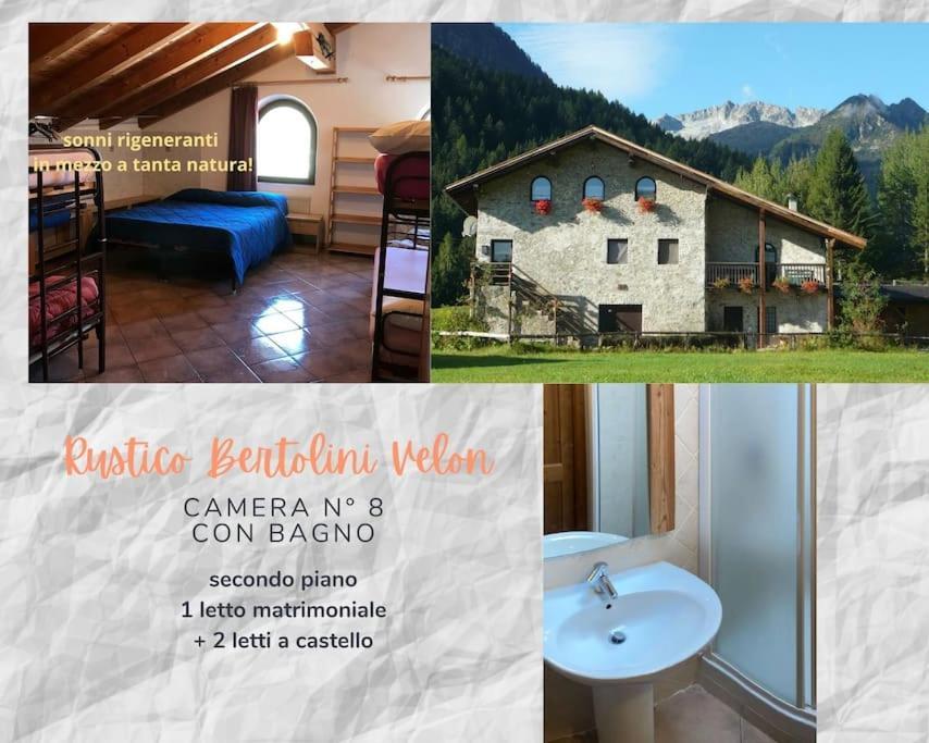 Chalet Rustico Bertolini Per Gruppi! Villa Vermiglio Kültér fotó